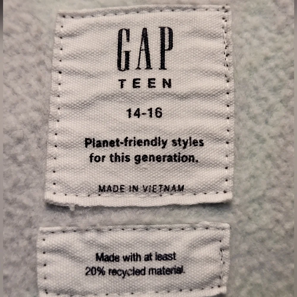 GAP Teen Eco-Friendly Dark Unisex Hoodie in 'Summer Floral' - Size 14-16*